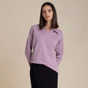 Cute purple assymetrical sweatshirt